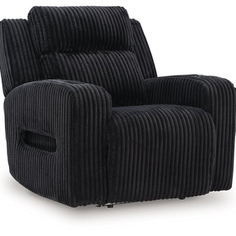 Forest Lake - Power Recliner With Adj Headrest - Black