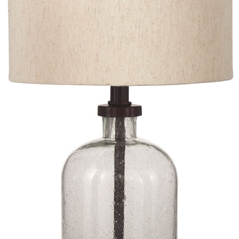 Bandile - Glass Table Lamp - Clear / Bronze Finish