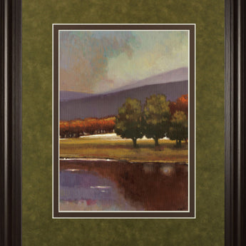 Lake View I By Norman Wyatt, Jr. - Framed Print Wall Art - Green