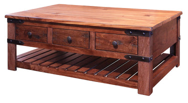 Parota Cocktail Table Cinnamon Brown - Cocktail Tables at Quality Home Furniture Mesquite