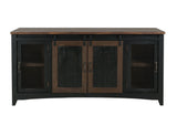 Pueblo TV Stand / Console / Wall Unit Black / Medium Brown - TV Stands at Quality Home Furniture Mesquite