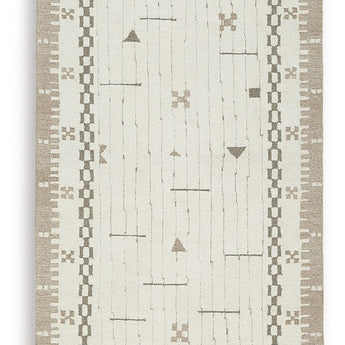 Dot - 5' x 7' Rug - Cream / Brown / Taupe
