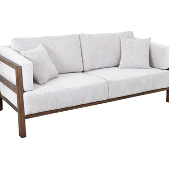 Roots - Loveseat - Pearl Silver / Light Brown
