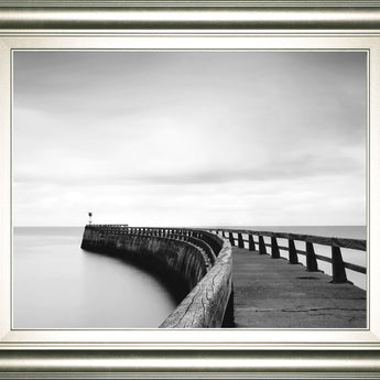 Into The Mist By Papiorek - Framed Print Wall Art - Gray