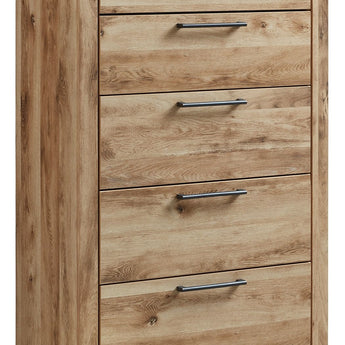 Hyanna - Five Drawer Chest - Tan Brown