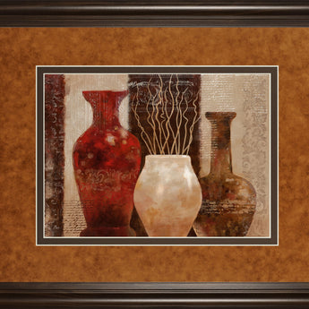 Mediterranean Style I By Nan - Framed Print Wall Art - Light Brown
