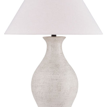 Ashbend - Ceramic Table Lamp - Antique White