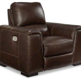Alessandro - PWR Recliner/Adj Headrest - Walnut