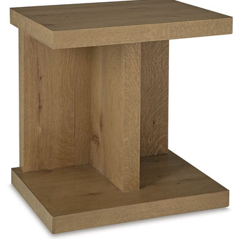 Brinstead - Chair Side End Table - Light Brown