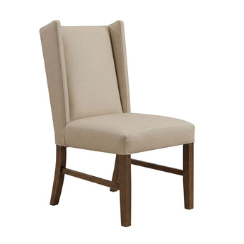 Silver - 39.5'' Upholstered Chair (Set of 2) - Ivory / Brown