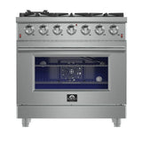 Forno 36" Pro-Style Gas Range, S.S. - FFSGS6239-36