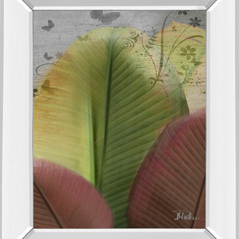 Butterfly Palm I By Patricia Pinto - Mirror Framed Print Wall Art - Green