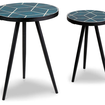 Clairbelle - Accent Table (Set of 2) - Teal