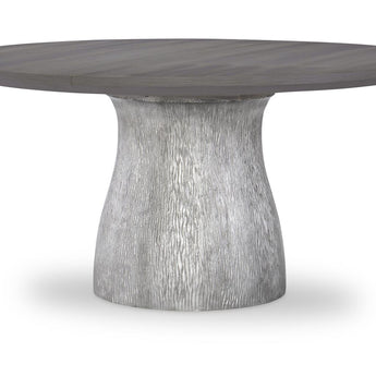 Terra Luna - Complete Round Pedestal Table - White Cloud & Nightfall