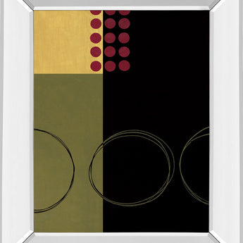 Circular Zone I By Fernando Leal - Mirror Framed Print Wall Art - Black