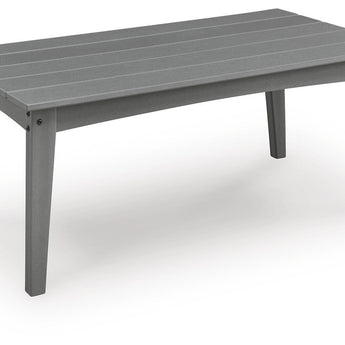 Cove Beach - Mesa de cóctel rectangular - Gris