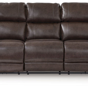 Crossplex - Sofá reclinable eléctrico con reposacabezas ajustable - Color humo