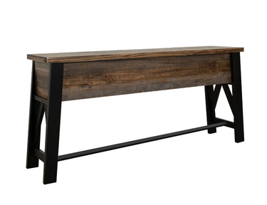 Loft Counter Height Sofa Table Two Tone Gray / Brown - Sofa Tables at Quality Home Furniture Mesquite