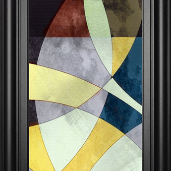 Elliptic Path I By James Burghardt - Framed Print Wall Art - Yellow