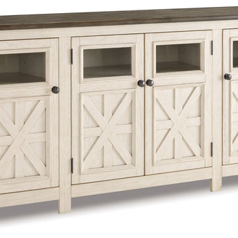 Bolanburg - Extra Large TV Stand - White / Brown / Beige