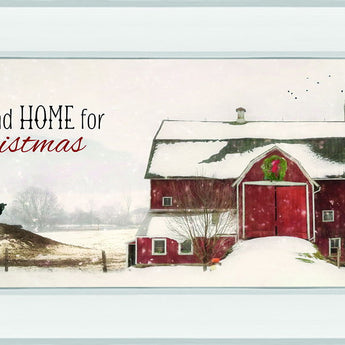 All Roads Lead Home For Christmas By Lori Deiter - Mirror Framed Print Wall Art - Beige