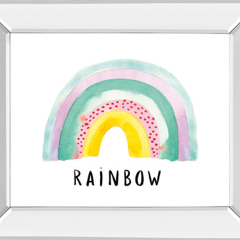 Rainbow Joy By Joelle Wehkamp - Mirror Framed Print Wall Art - White
