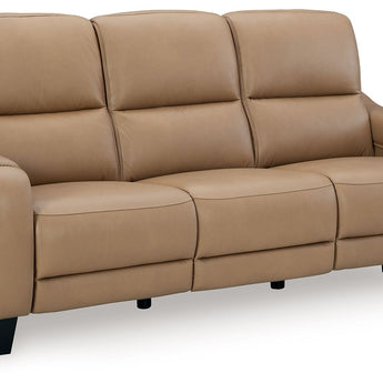 Mosswell - Power Reclining Sofa With Adj Headrest - Toffee