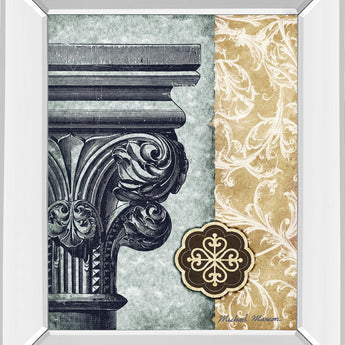 Fomanesque Il By Michael Marcon - Mirror Framed Print Wall Art - Beige