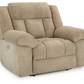Tip-Off - Power Recliner With Adj Headrest - Wheat