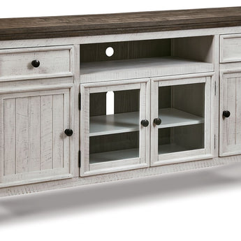 Havalance - Extra Large TV Stand - 4 Doors - Brown / Beige