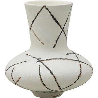 Brockford - Vase - Cream / Black / Brown