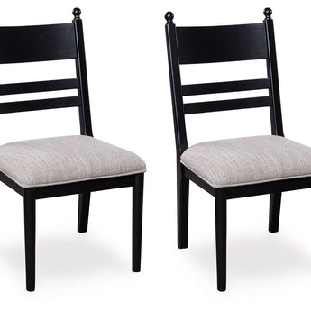 Greddinton - Dining Upholstered Side Chair (Set of 2) - Black