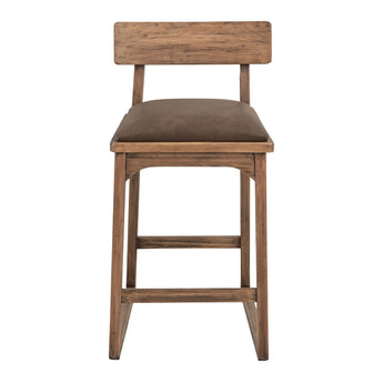 Balam - 30" Barstool (Set of 2) - Light Brown / Dark Brown