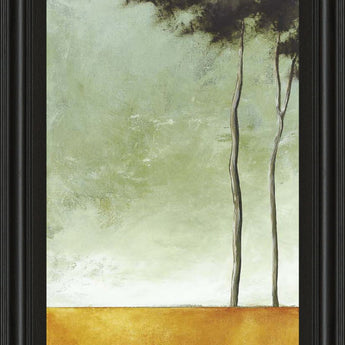 Palms Right - Framed Print Wall Art - Dark Gray