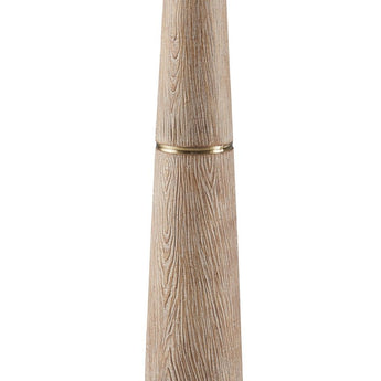 Gasparleigh - Poly Floor Lamp - Brown / Gold Finish