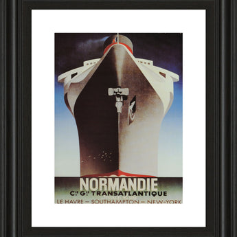 Normandie - Framed Print Wall Art - Dark Brown