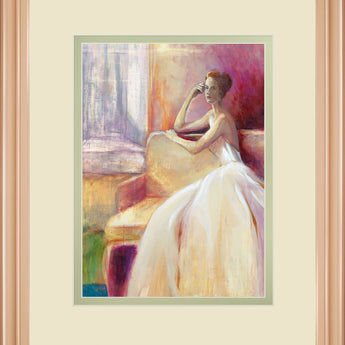 Getting Ready IIl By Sutton - Framed Print Wall Art - Beige