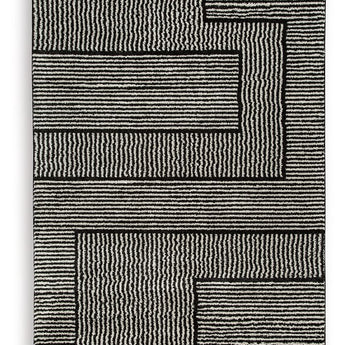 Kurtmen - 8' x 10' Rug - Black / Ivory