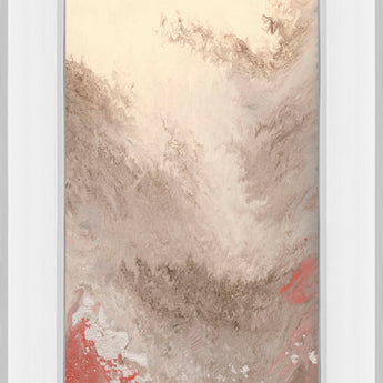Sang Froid Il By Dlynn Roll - Mirror Framed Print Wall Art - Beige
