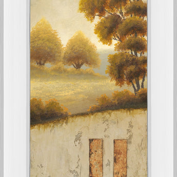 Beyond The Forest By Michael Marcon - Mirror Framed Print Wall Art - Beige