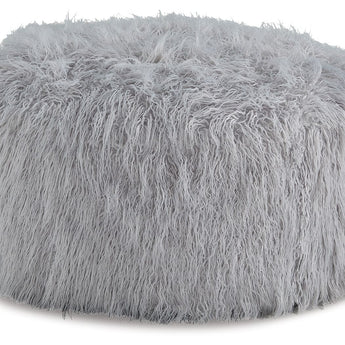 Galice - Oversized Accent Ottoman - Light Gray