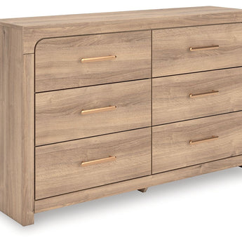 Kinlanni - Six Drawer Dresser - Tan