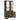 Millbrook - 2-Door Bookcase - Rustic Oak Herringbone And Gunmetal