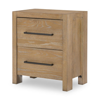 Horizons - 2 Drawers Nightstand - Weathered Oak