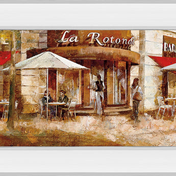 La Rolende By Noemi Martin - Mirror Framed Print Wall Art - Red