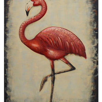 Finnridge - Indoor/Outdoor Wall Decor - Pink / Beige / Black