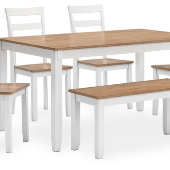 Gesthaven - Dining Room Table Set (Set of 6) - Natural / White