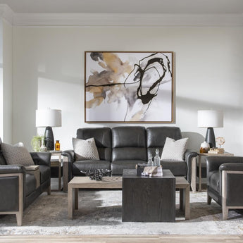 Esme Ravello - P2 High Leg Sofa - Iron / Halifax Flax