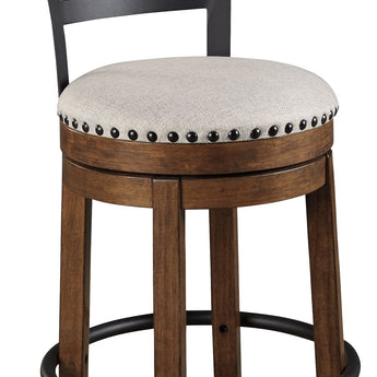 Valebeck - UPH Swivel Barstool - Brown