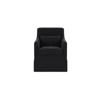 Lydia - Slipcover Dining Chair - Black